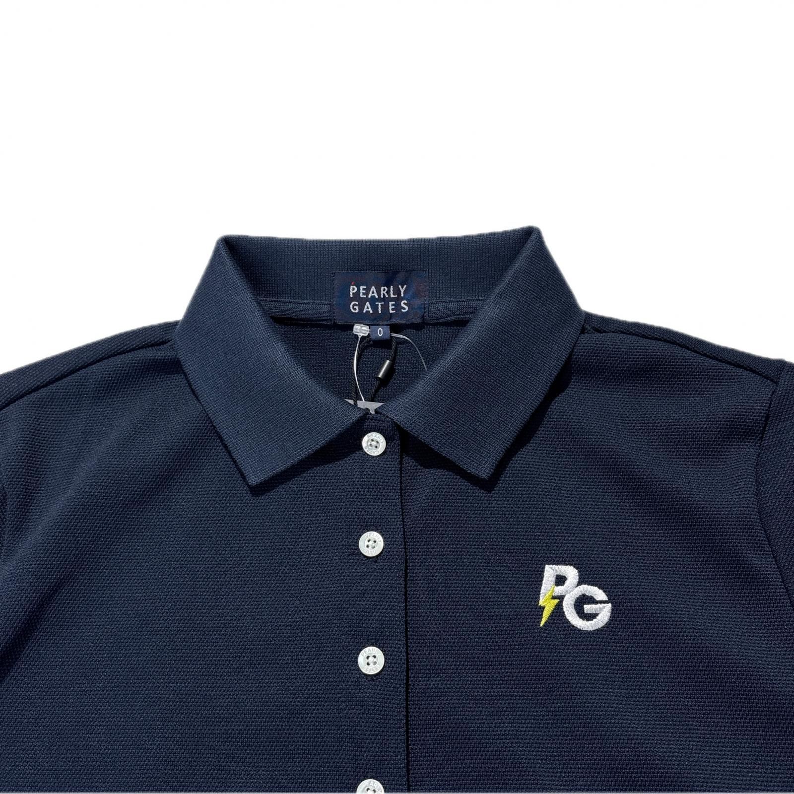 【限定品】 レディース パーリーゲイツ PEARLY GATES ワンピース 0 S 紺 ネイビー 半袖 さっぱりした