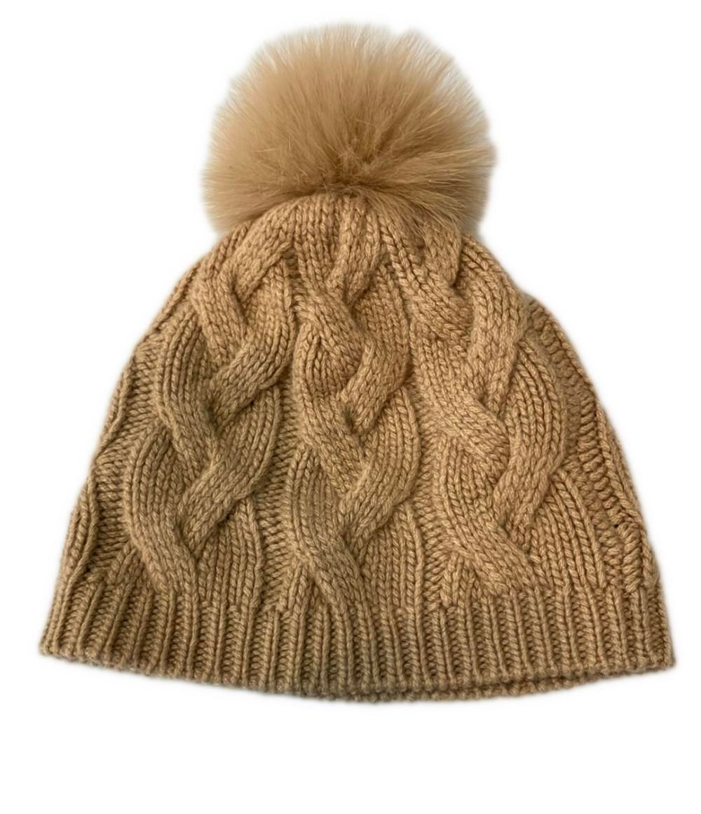 美品 マックスマーラ ニット帽 カシミヤ100% レディース MAX