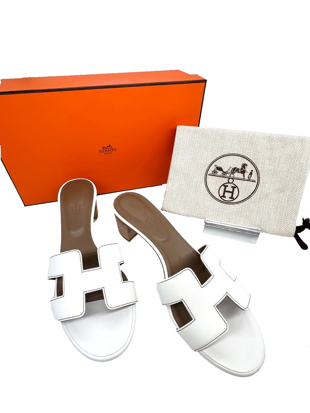 未使用品】HERMES エルメス サンダル オアジス ホワイト 36