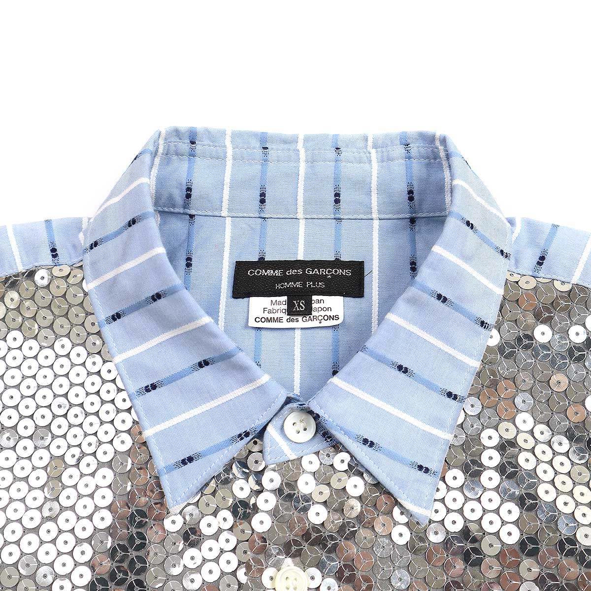 COMMEdesGARCONSHOMMEPLUSギャルソンオムプリュス　シャツ SHIRT WITH BUTTON BLACK - COMME des GARÇONS HOMME PLUS(コム デ