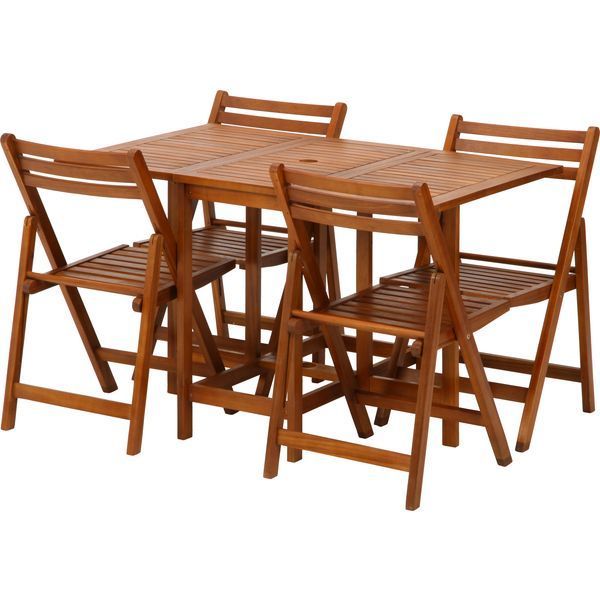 バタフライテーブル＆チェアー5点SET 組立品