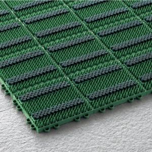 山崎産業 エバックブラシハードマットYL 6 グリーン F 117 G 843 1833