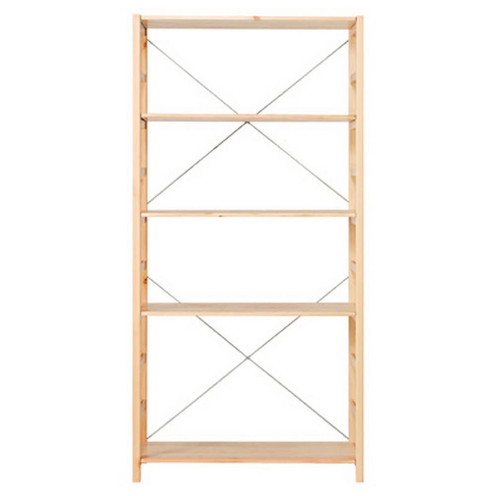【特価商品】幅86×奥行39.5×高さ175.5cm 大 61182285 パイン材ユニットシェルフ 無印良品