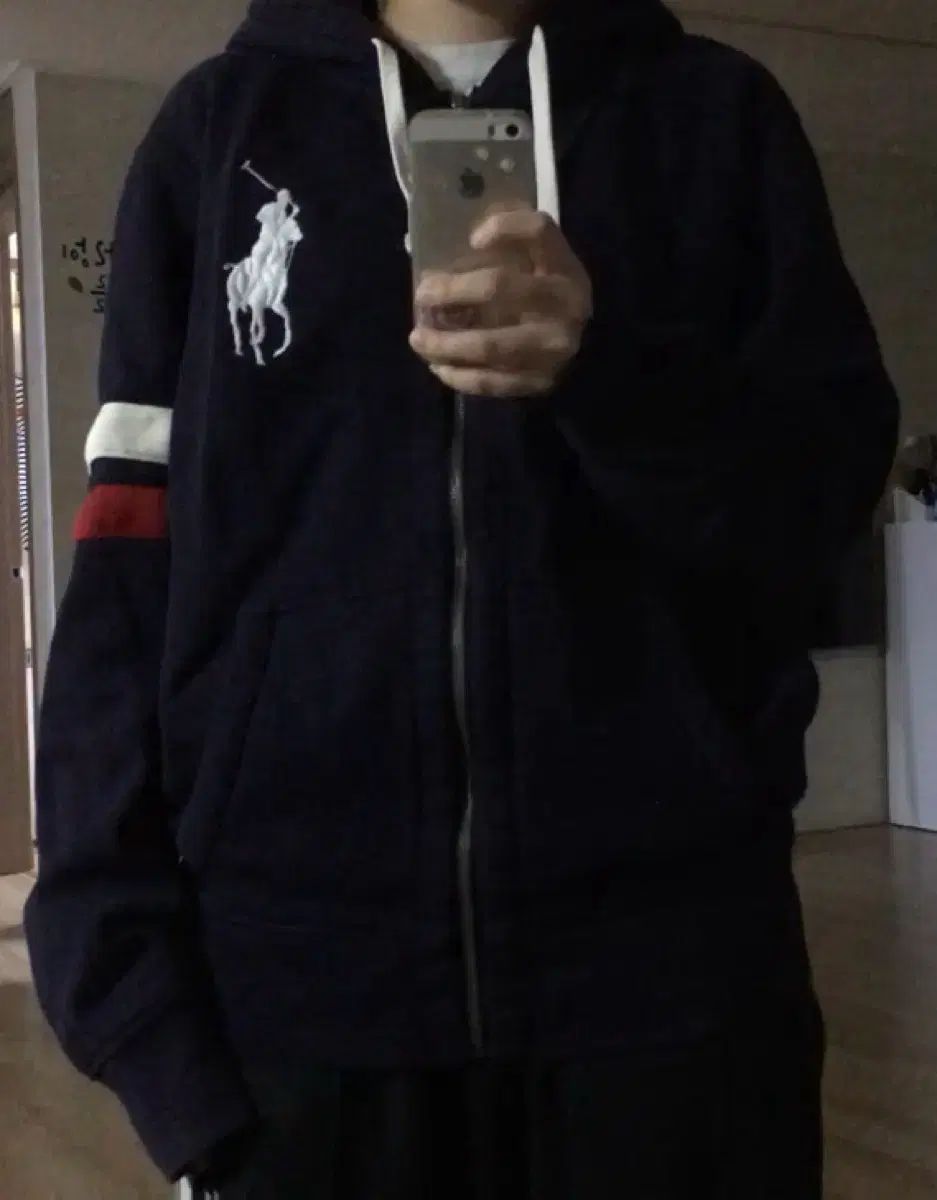 ポロ ビックポニー フードジップアップ ネイビー ヴィンテージ