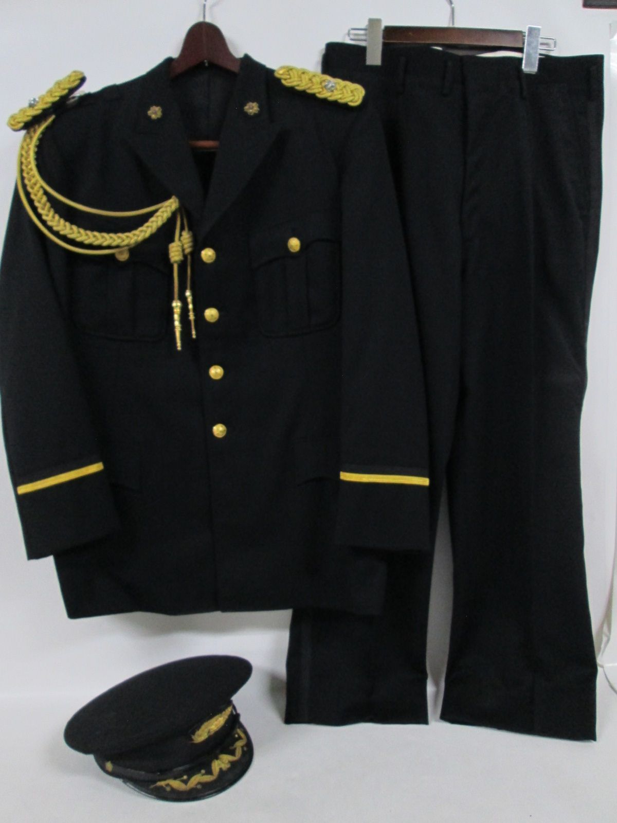 F3973 アンティーク レトロ 昭和 礼服セット 式典用 正肩章 礼肩章 警察グッズ