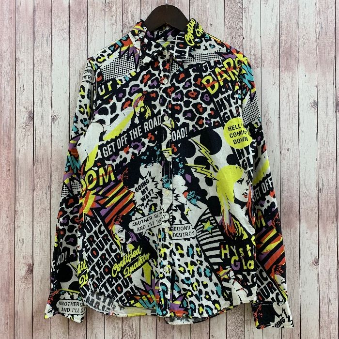 ヒステリックグラマー HYSTERIC GLAMOUR シャツ 長袖 総柄 コットン 