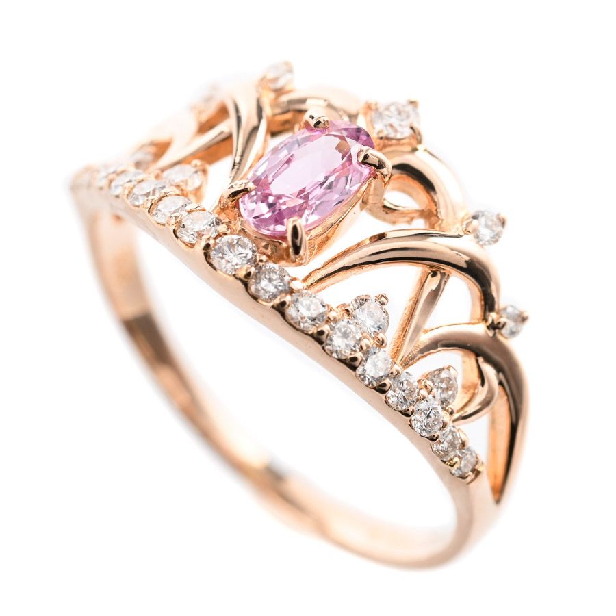 ノーブランド リング K18PG×ダイヤモンド クリア 総重量:5.3g/0.209刻印 美品 アクセサリー（指） no-brand ノンブランドジュエリー リング ピンクダイヤ リング ノー