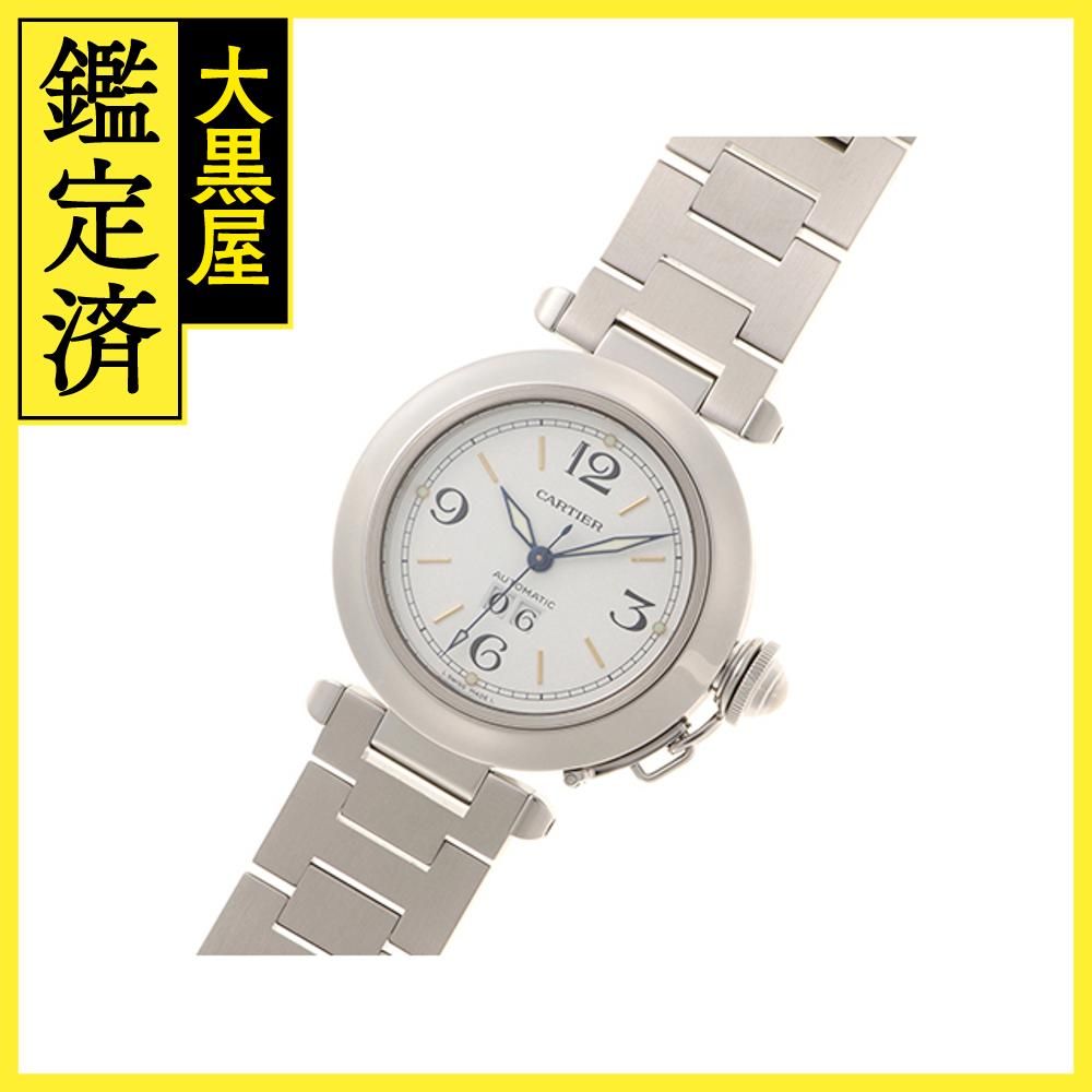 来店をご期待! カルティエ パシャC ビッグデイト W31044M7 473 快適な