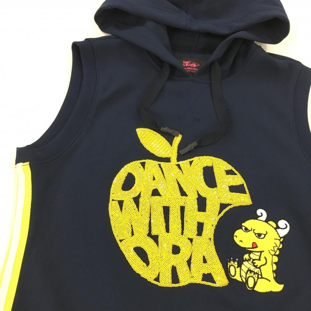 美品DRAGON DANCE フード付きベスト イエロー