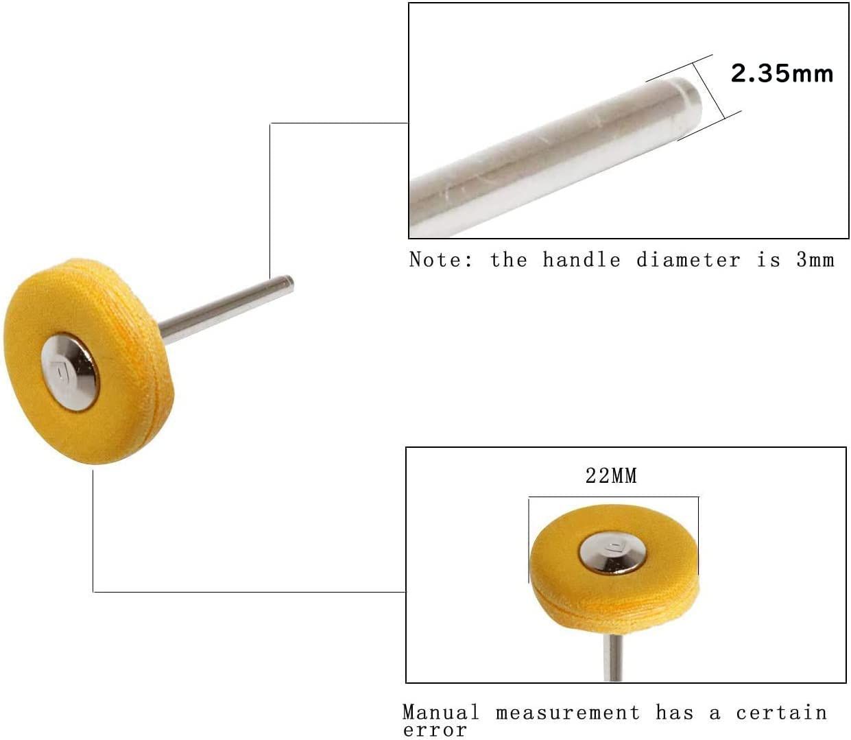 数量 入り 2.35 mm軸 アクセサリー 回転ツール ドレメル 研削 研磨 ビット ルーター ドリル 電動 鏡面研磨や金属磨き仕上げ ホイール型 砲弾型 円筒型 3種類 フェルトバフ-リューター繊維バフ リューターバフ AmoYoung バフ 研磨 潤滑工具