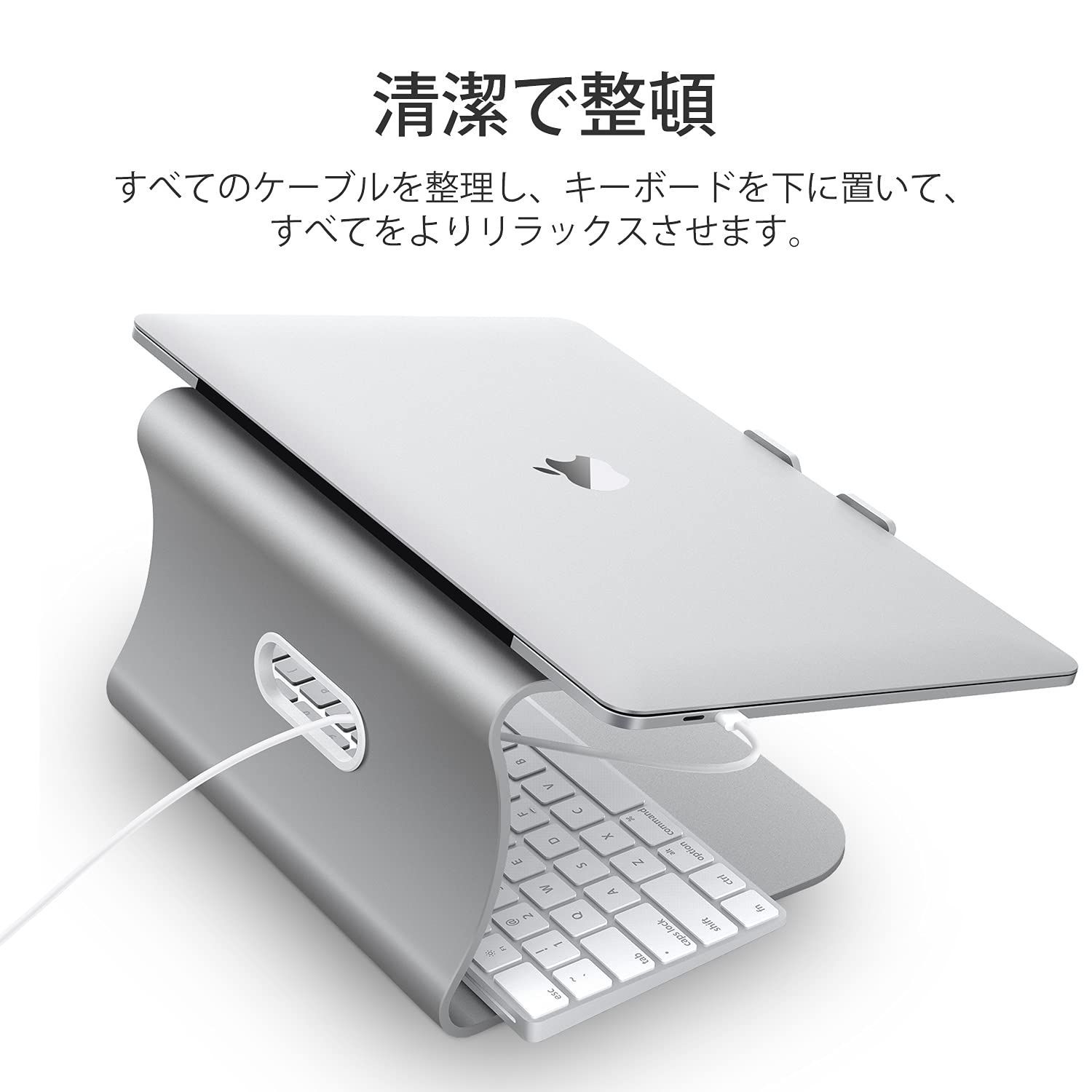 【特価商品】11 '' Bestandノートパソコンスタンド -16 '' Macbook Air Pro/富士通と互換性のある放熱性に アルミニウム合金PCスタンド-シルバー