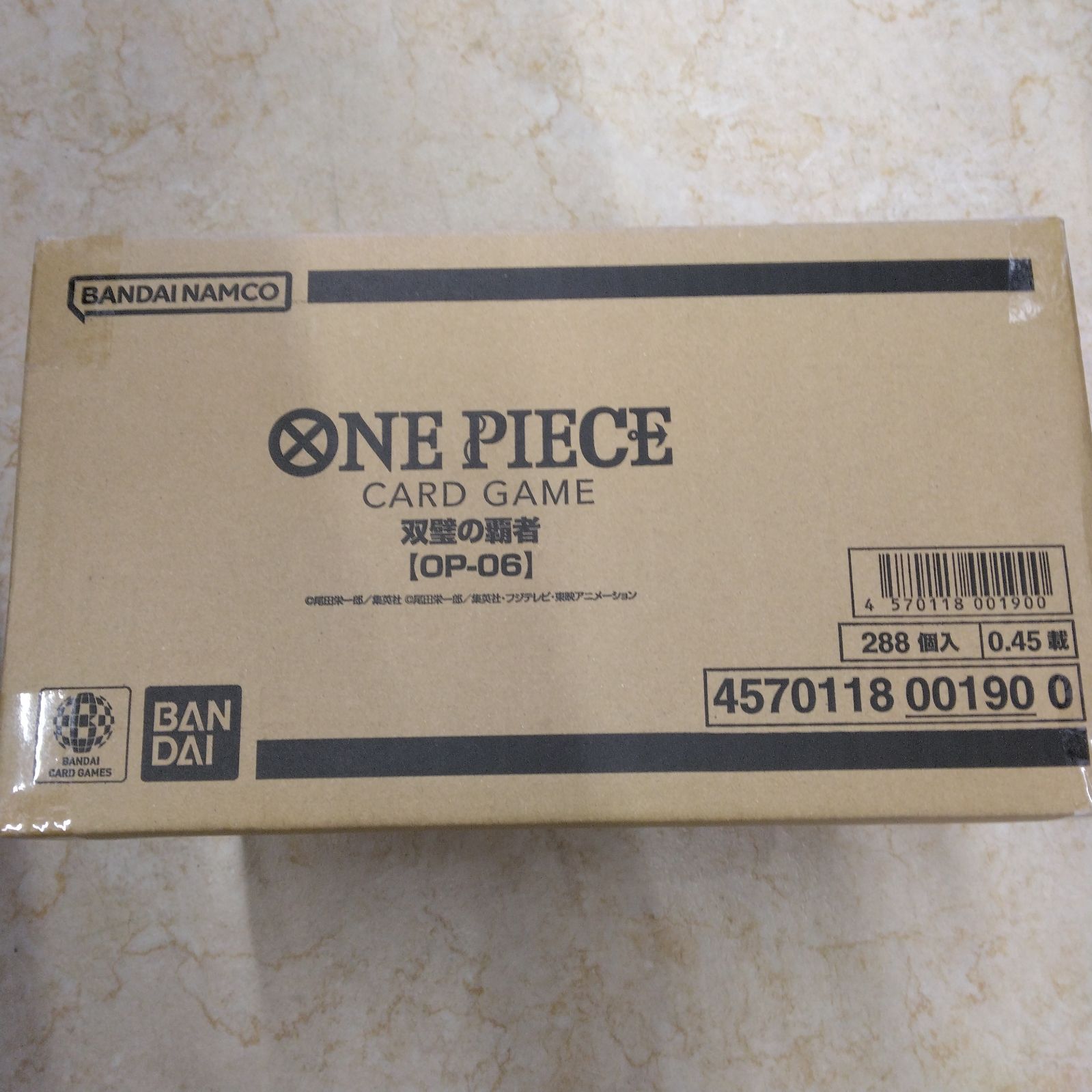 ONE PIECEカードゲーム 双璧の覇者【OP-06】１カートン 12BOX
