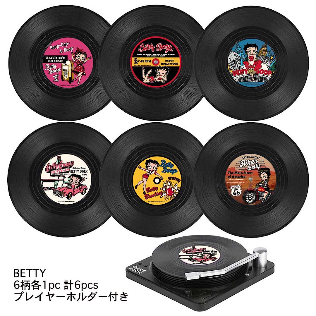 コースター】 RECORD COASTER レコードコースター BETTY BOOP ベティ