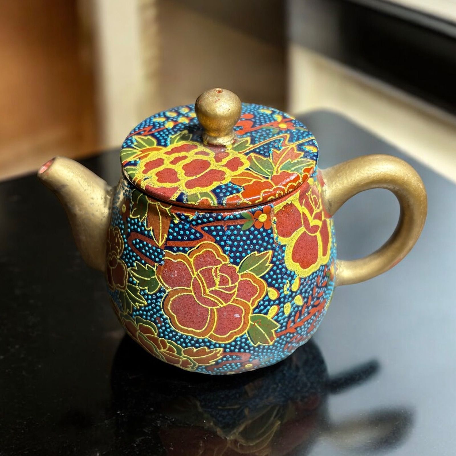 IwaiLoft 煎茶道具 銅製 茶合 茶味 さごう 茶杓 茶量 茶匙 彫刻 お茶