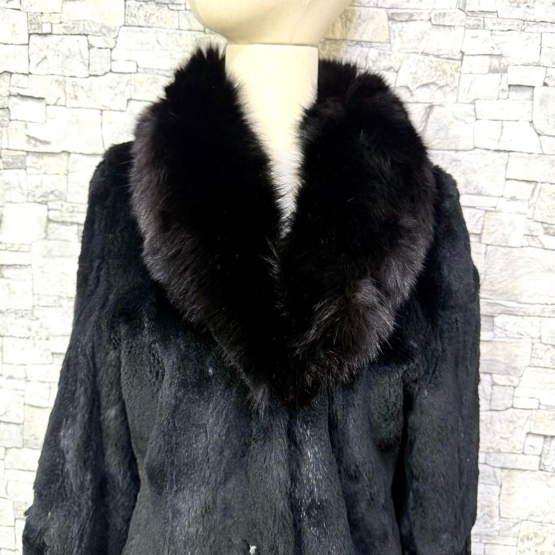 新品☆ラビット・フォックスファーコート さらっと一枚羽織るだけで