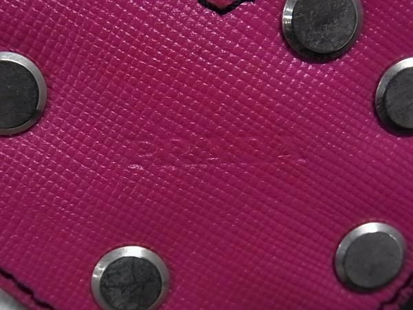 PRADA プラダ サフィアーノレザー ハート ストラップ キーリング
