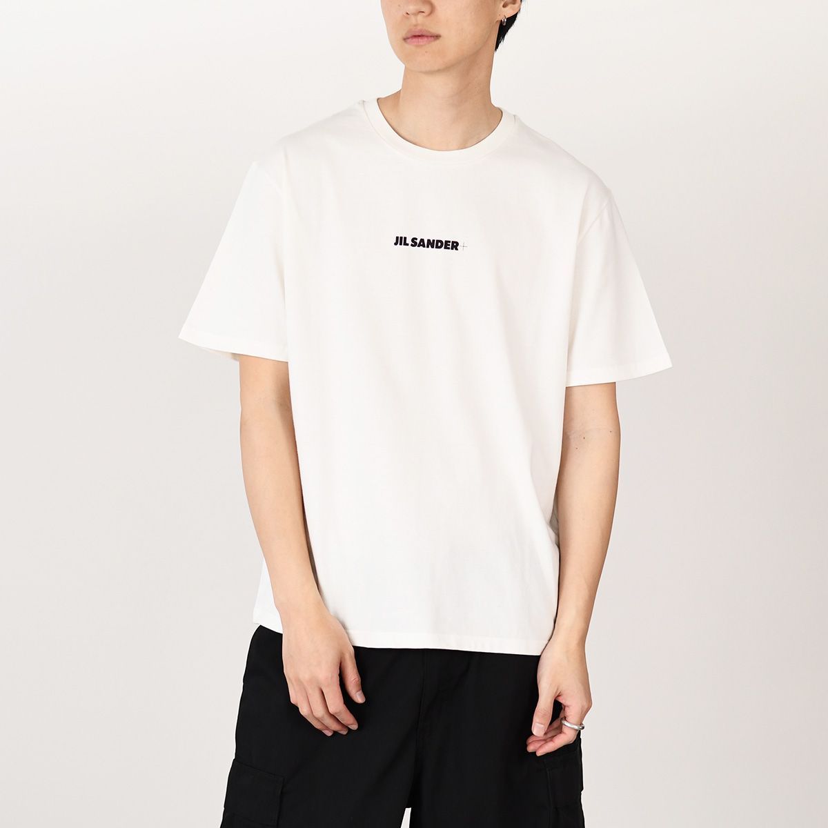 JIL SANDER テクスチャードクルーネックショルダージップTシャツ ジルサンダー Jil Sander ジルサンダー+ Tシャツ 3枚セット 半袖
