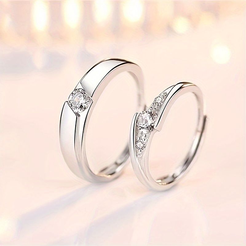 S925レターカップルリング