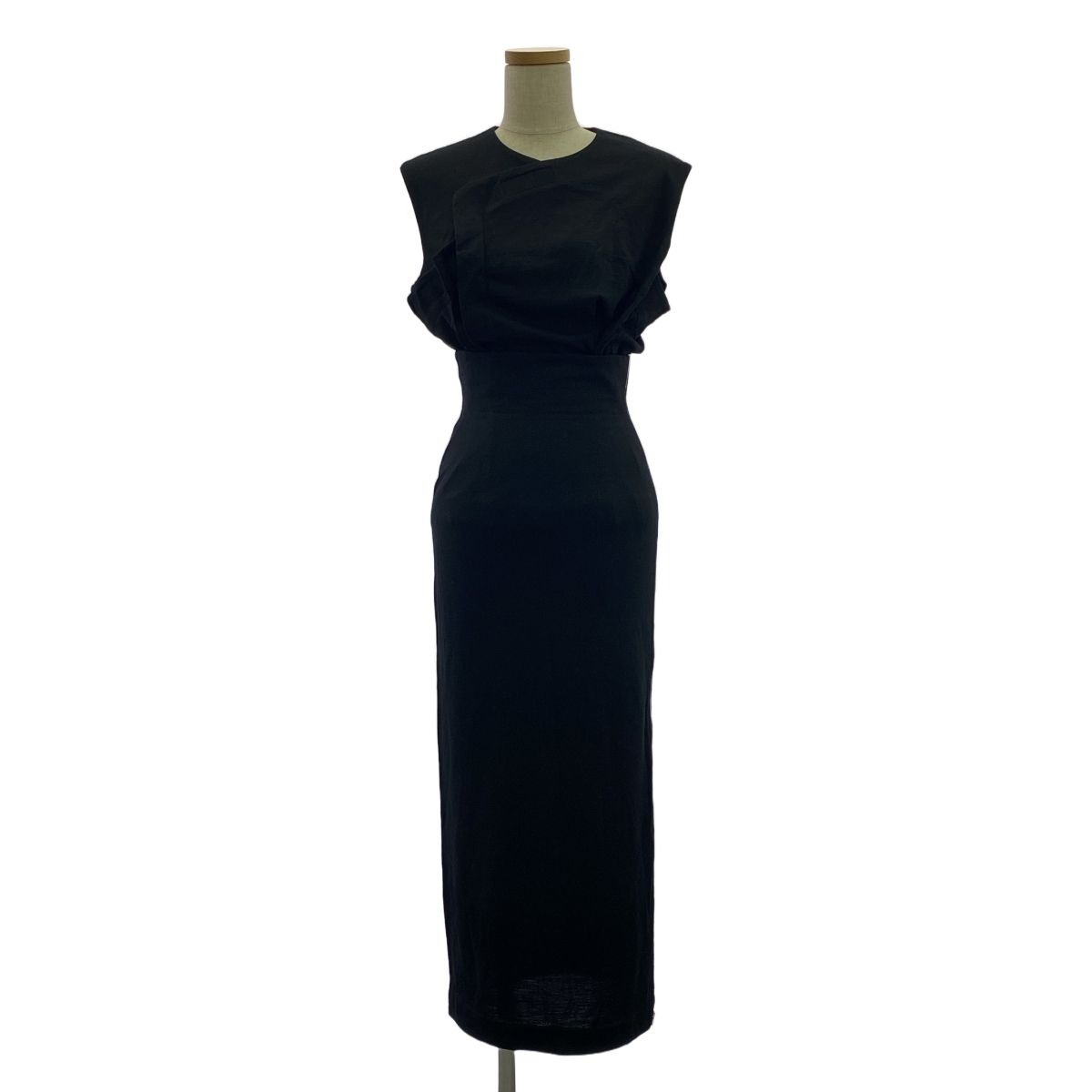COMME des GARCONS NOIR | コムデギャルソン ノアール | 90s～ | 1991AW ウール 変形 アシンメトリー サイドジップ ブラウス | フルジップ ロングスカート | S | ブラック | レディース