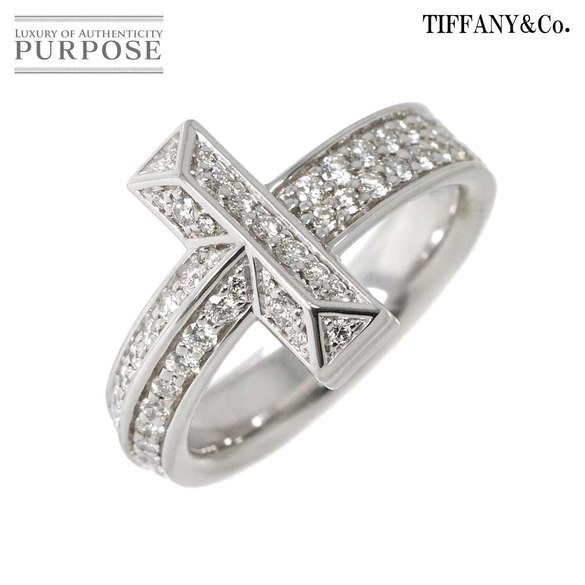 ティファニー TIFFANY&CO. Tワン 13.5号 ダイヤ 0.54ct リング