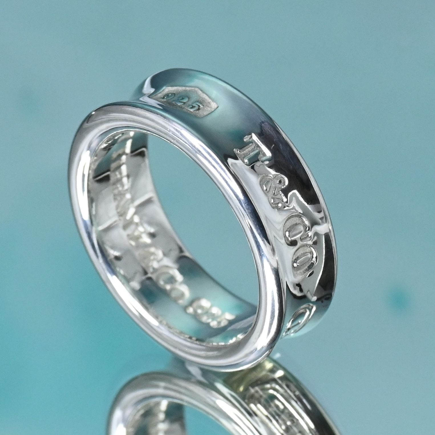 TIFFANY＆Co. ティファニー ナローリング　SV925 11.5号 研磨済】TIFFANY＆Co. ナロー リング 11.5号 ティファニー 指輪