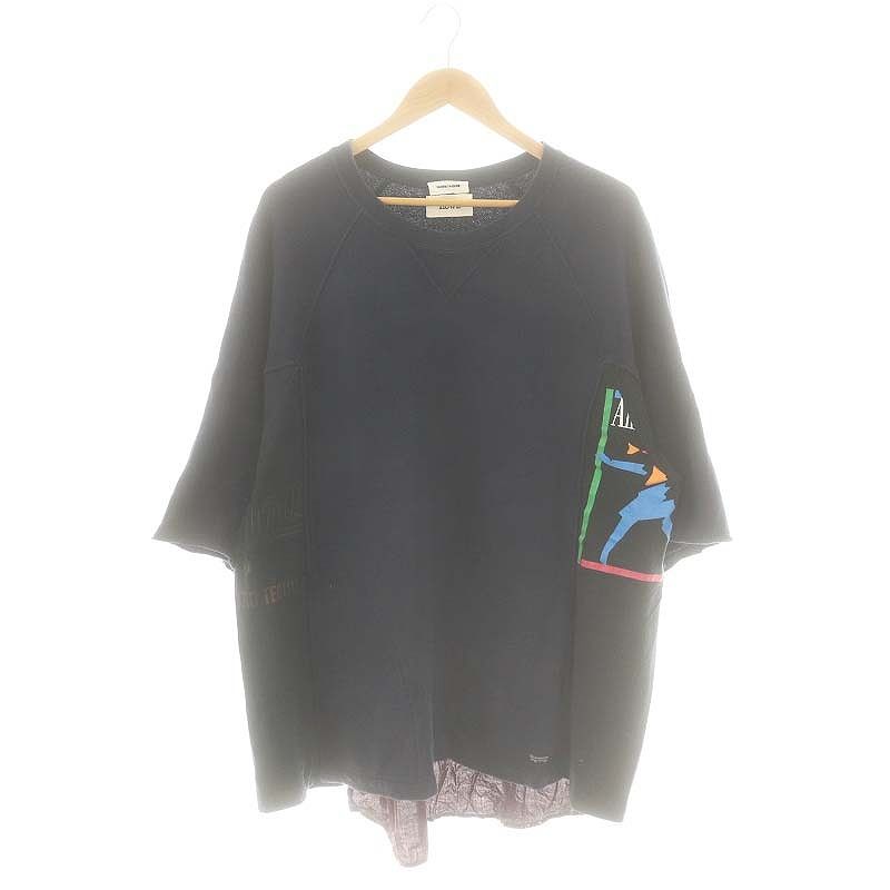 アンダーカバーイズム UNDERCOVERISM × HOWL 13SS 再構築 ドッキングカットソー F 黒 紺 茶 |MI OS