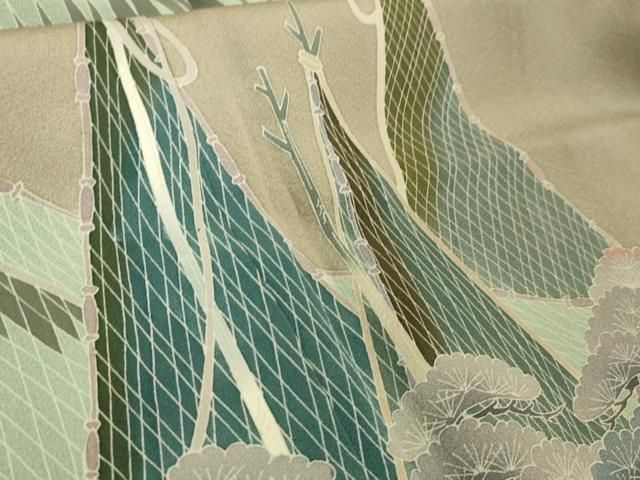 平和屋本店□極上 十日町 加賀草木友禅の第一人者 田村哲彦 訪問着