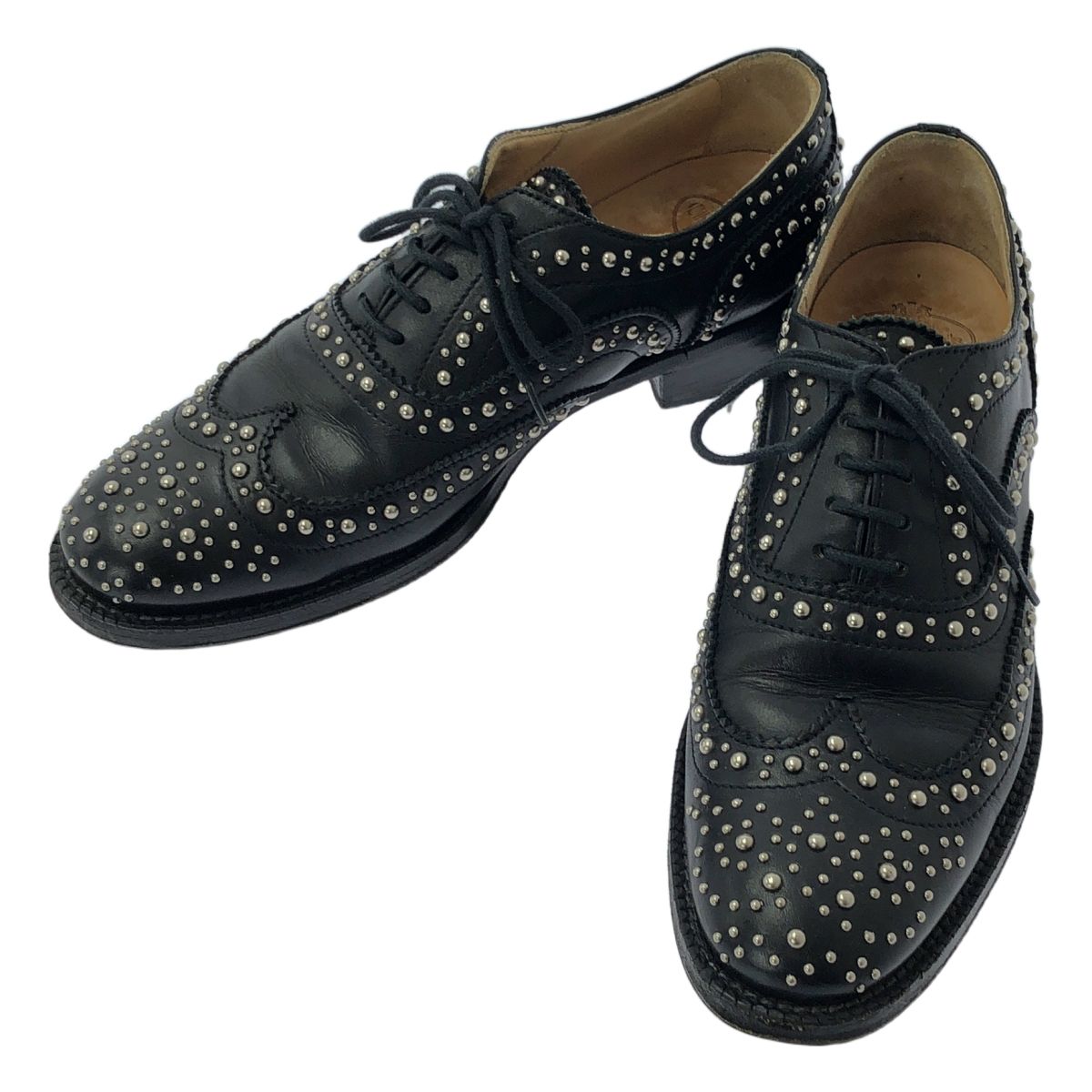 Church s | チャーチ | BURWOOD MET スタッズ レザー シューズ | 36 | ブラック | シルバー | レディース