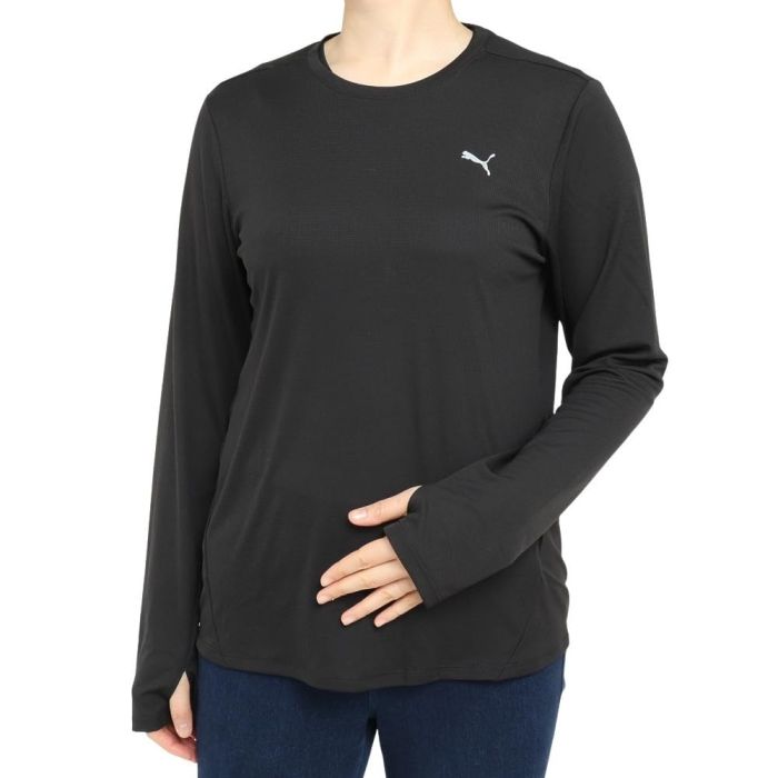 【新品・5営業日で発送】PUMA プーマ RUN_FAVORITE_LS_Tシャツ_W (523698) 色 : PUMA_BLACK サイズ : S 