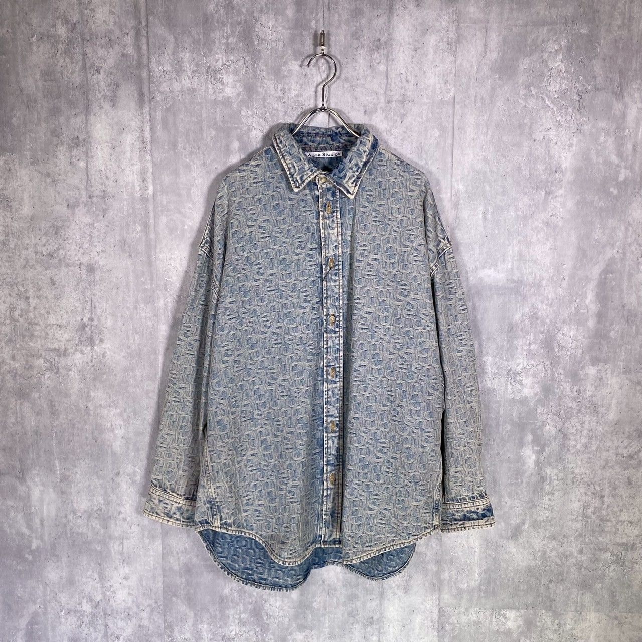 Acne Studios デニムシャツ 44 Acne Studios』アクネステュディオス (44) モノグラムデニムシャツ