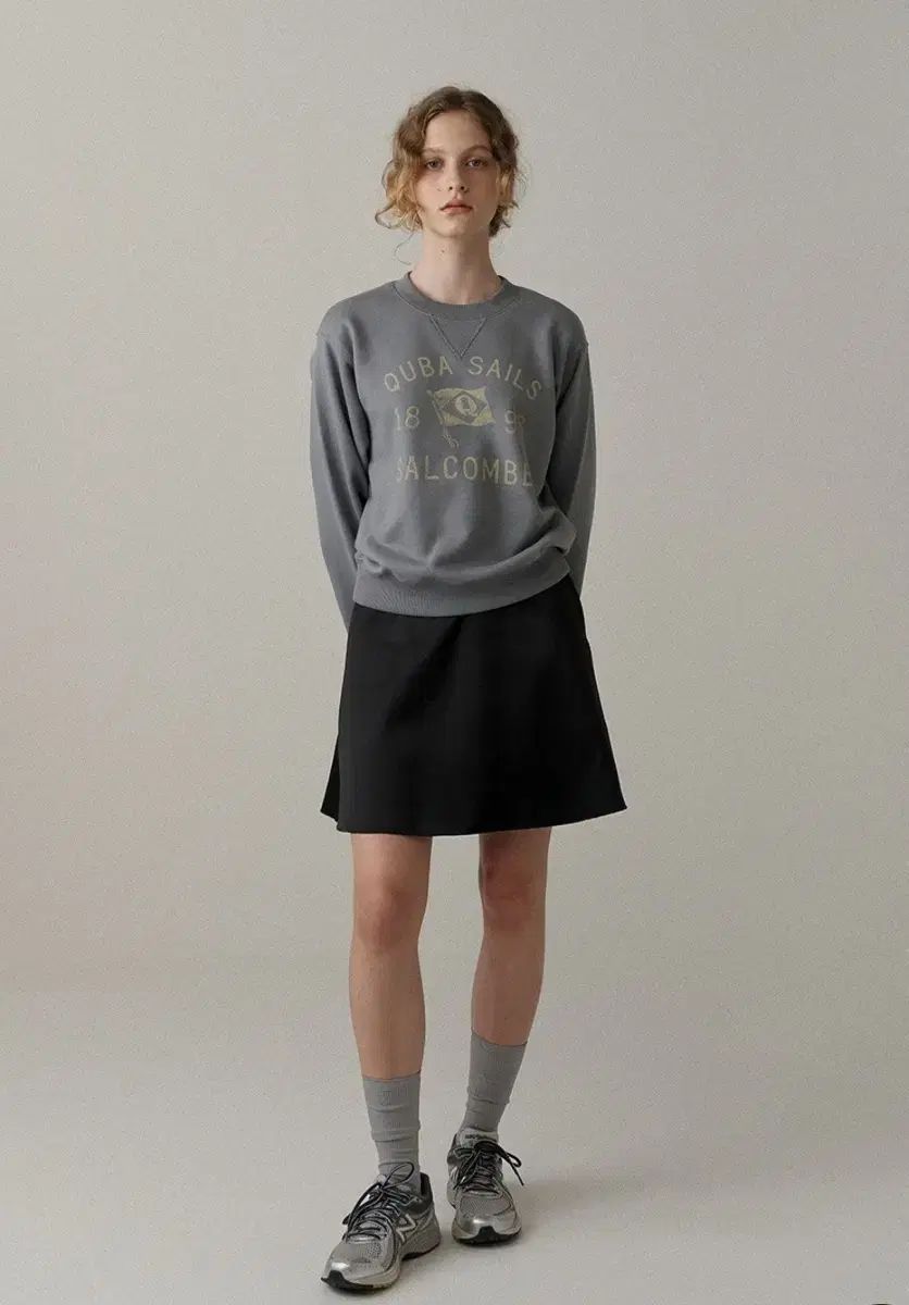 ブランク03 スカート double face satin mini skirt