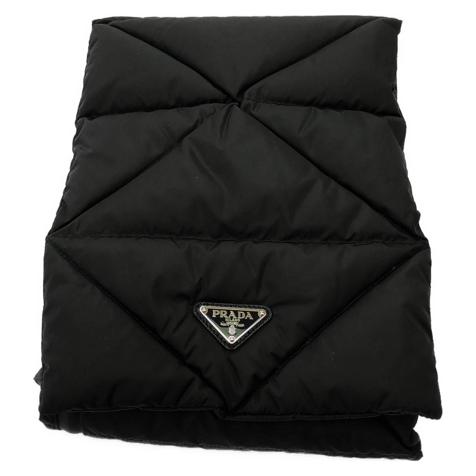 PRADA ブラック レッグウォーマー ナイロンマフラー PRADA ナイロン マフラー PRADA マフラー プラダ スポーツ メンズ