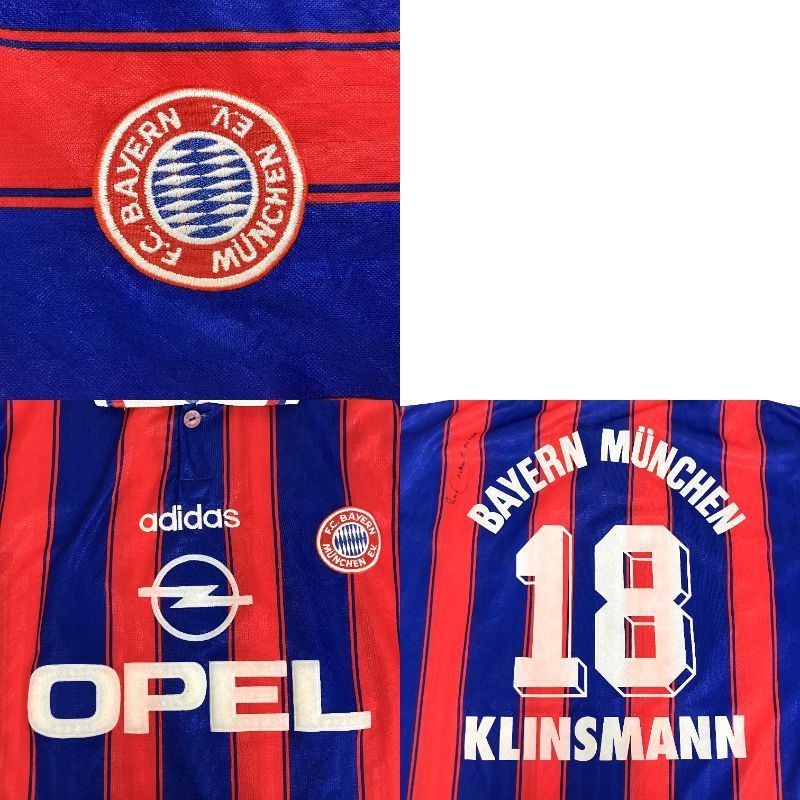 クリンスマン 直筆サイン入り 】 90s バイエルンシュンヘン 背