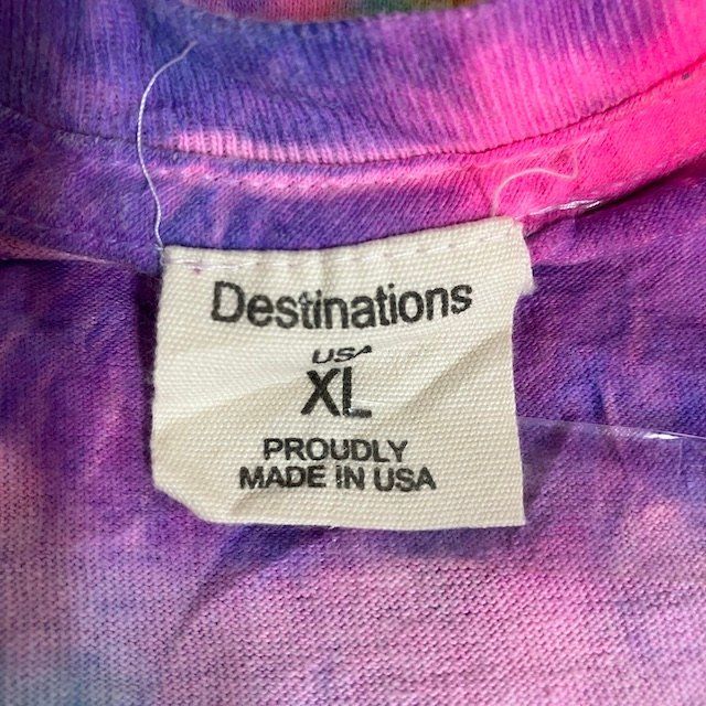 KK14 Destinations XL USA製 アメリカ古着 コットン プリント