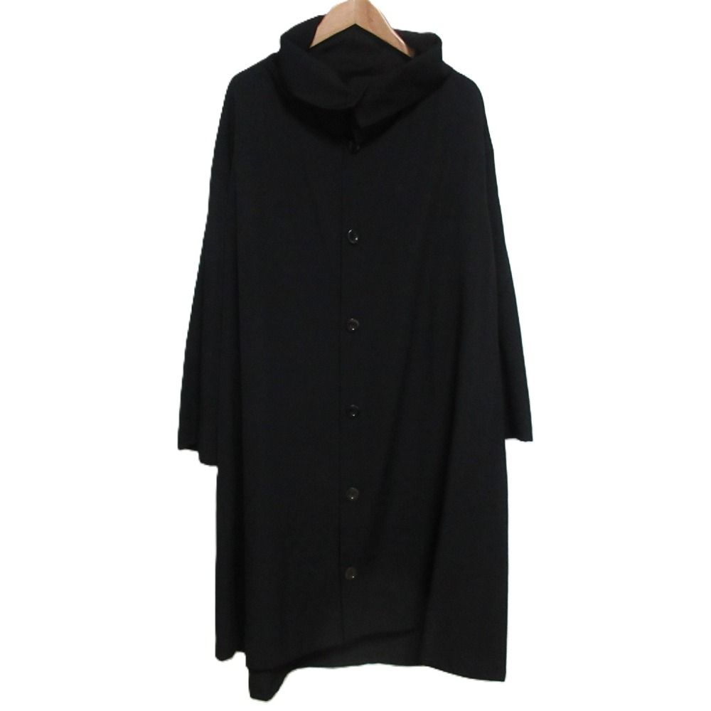 美品 Y'S ワイズ ヨウジヤマモト ハイネックカラー ロングコート YD