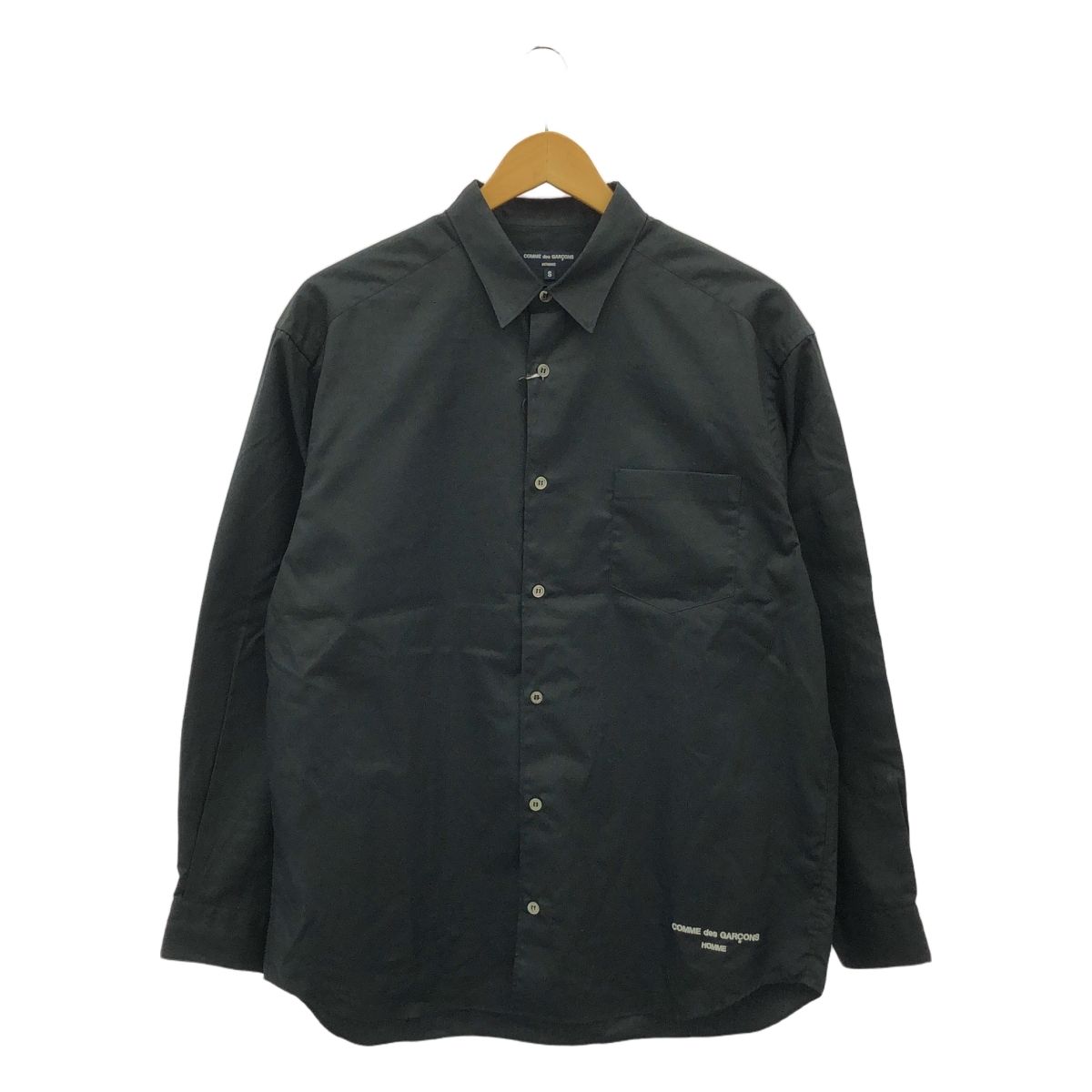 COMME des GARCONS HOMME | コムデギャルソンオム | 2025AW | 綿ブロード L|S シャツ | S | ブラック | メンズ