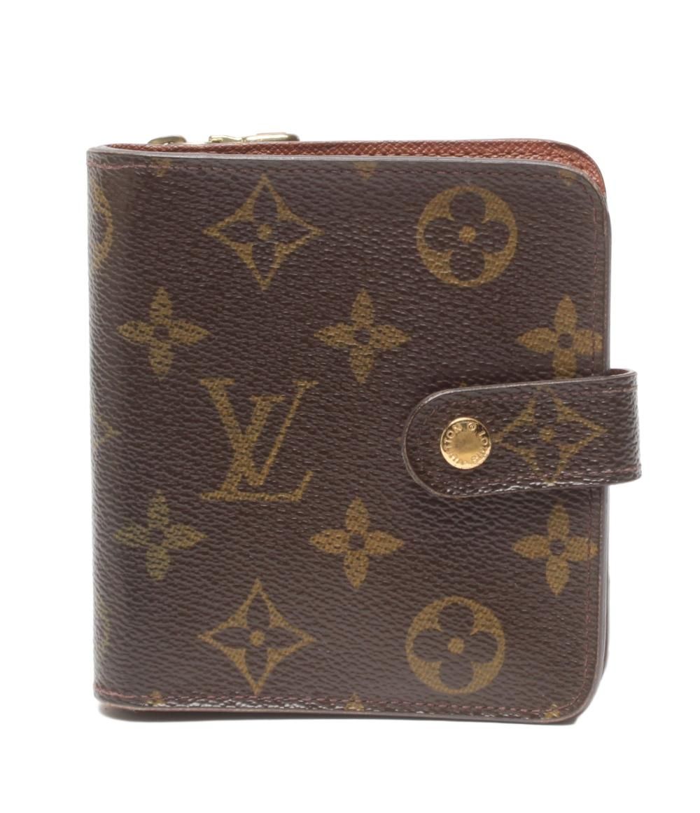 ルイ ヴィトン 二つ折り財布 コンパクトジップ M61667 ユニセックス LOUIS VUITTON