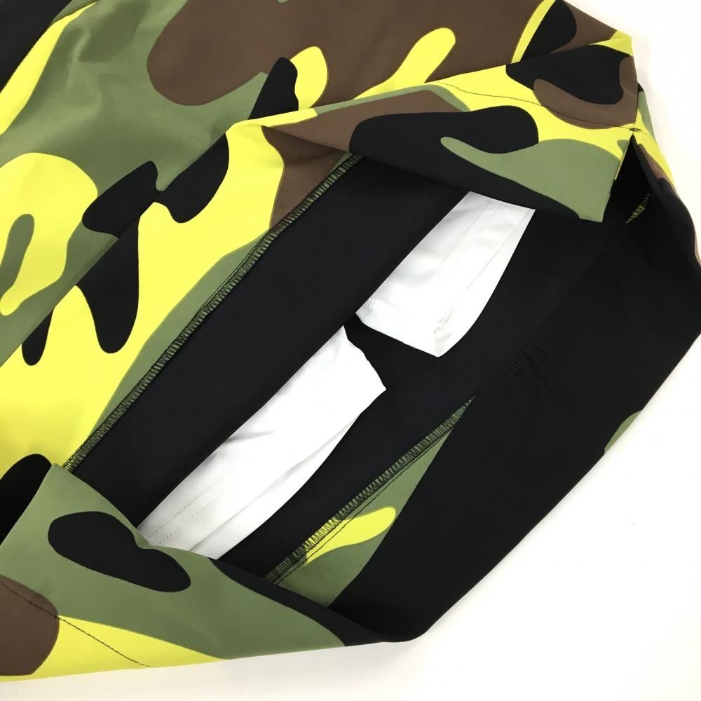 新品】ハイドロゲン スカート カーキ×イエロー カモフラ 迷彩 内側
