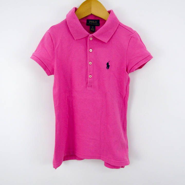 ポロ・ラルフローレン 半袖ポロシャツ ストレッチ キッズ 男の子用 7 130位サイズ ピンク POLO RALPH LAUREN 【中古】 -  メルカリ