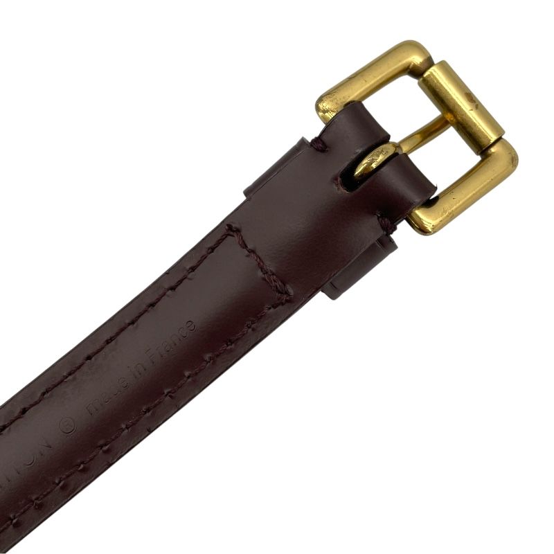 Louis Vuitton レザー ストラップ ブラウン ルイ・ヴィトン LOUIS VUITTON ショルダーストラップ ブラウン
