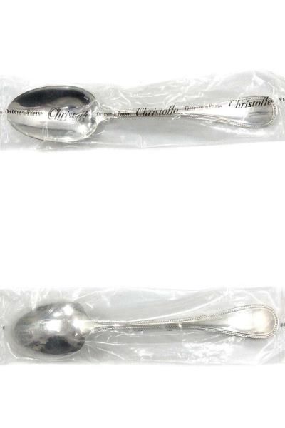 未使用　パール　クリストフル　スタンダードスプーン2客　Christofle 未使用 未開封 クリストフル Christofle パール スタンダード