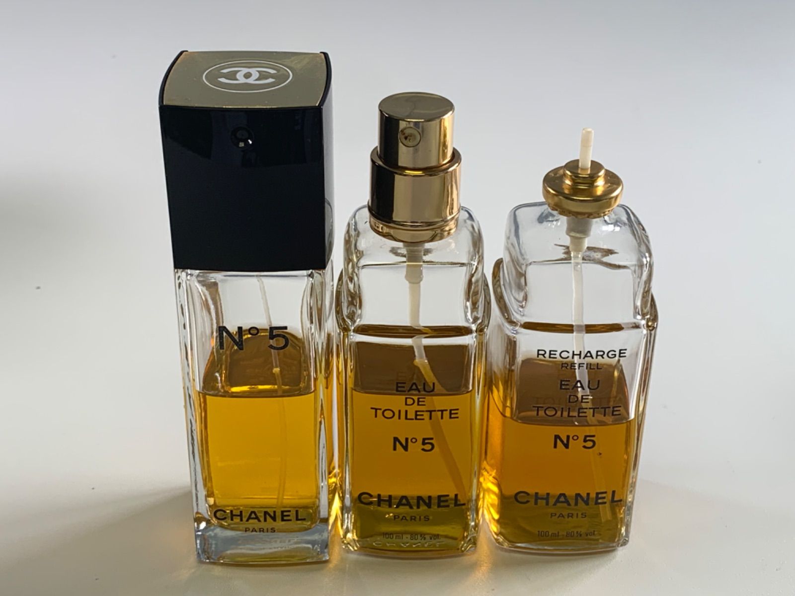 ☆残量約5割以上 3本 まとめ売り CHANEL N°5 EAU DE TOILETTE シャネル
