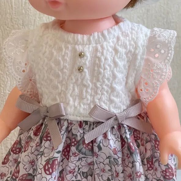 ソランちゃん メルちゃん 服 リバティ生地 切り替えワンピース - メルカリ 