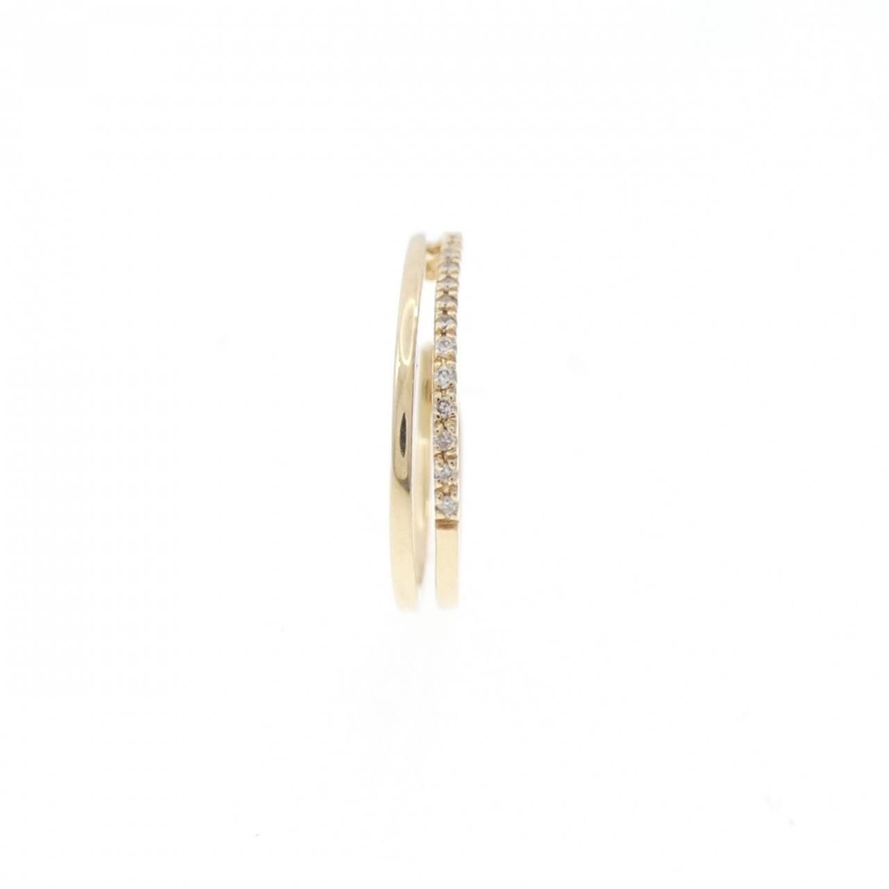 K10YG ダイヤモンド イヤーカフ 0.03CT 片耳