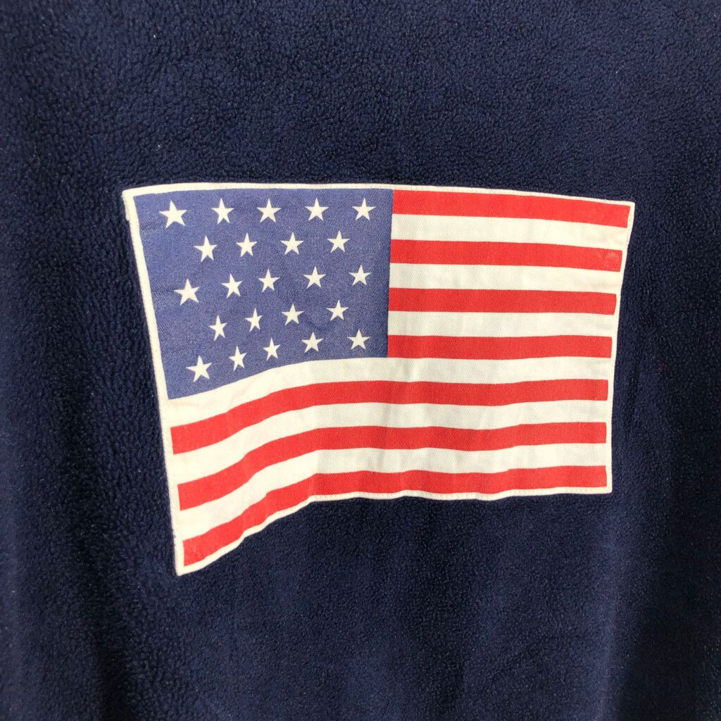 90年代 USA製 POLO SPORT ポロスポーツ 星条旗 フリースジャケット 