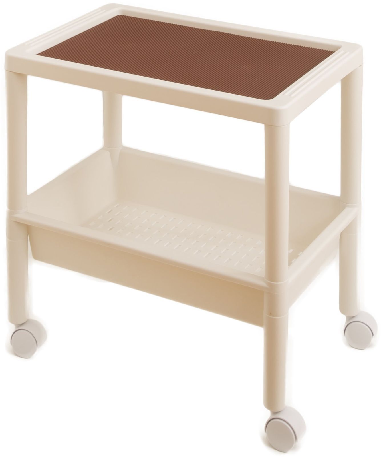 【特価セール】木本化学工業 サイドテーブル 2段 ホワイト 55964