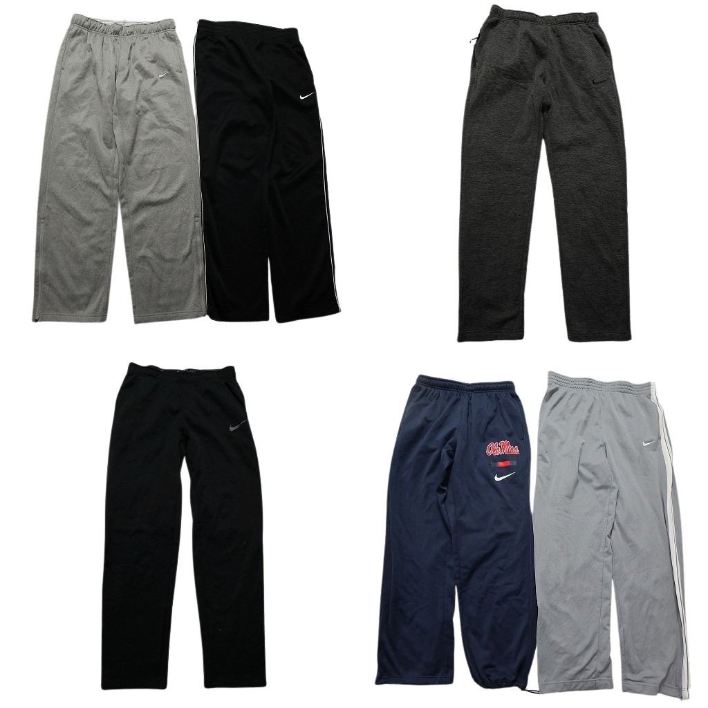 古着卸 まとめ売り ナイキ NIKE ジャージ パンツ 6枚セット メンズ M トレーニングパンツ ワイド スウォッシュ 古着 NC0859