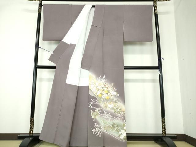 平和屋着物○豪華色留袖 中国三大刺繍 スワトウ刺繍 汕頭刺繍 地紙花文