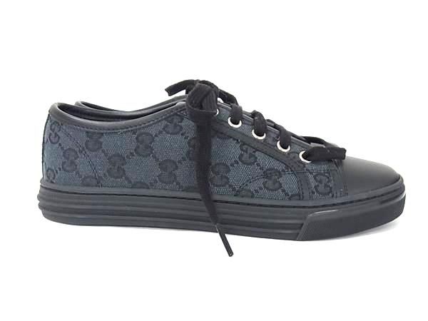 グッチ　スニーカー □新品□未使用□ GUCCI グッチ 426187 GG柄 GGキャンバス×レザー