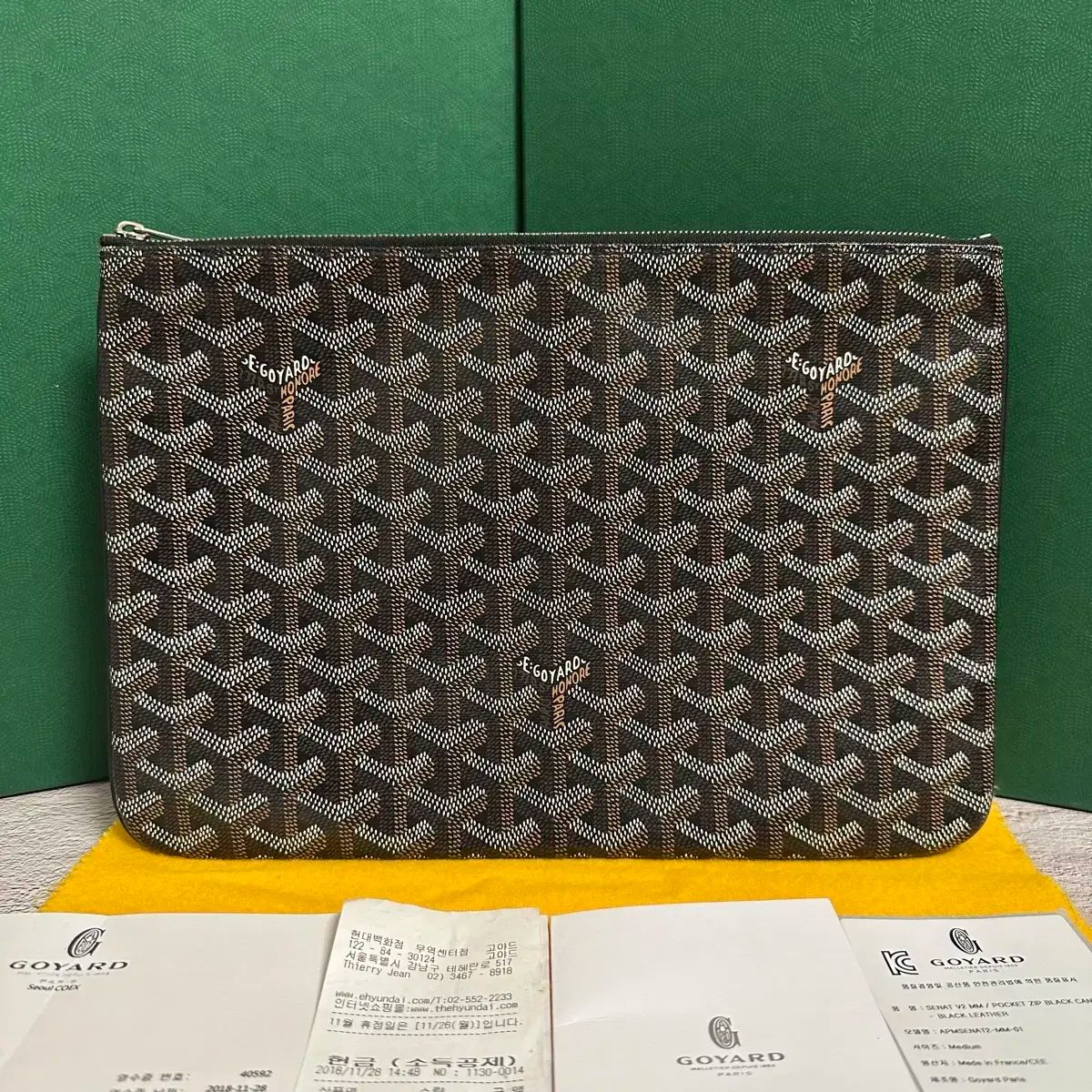 MM Goyard ゴヤール セナ クラッチ ブラック
